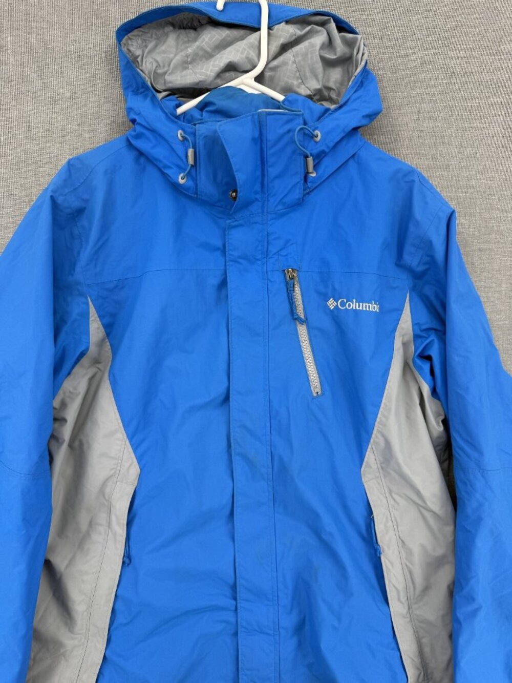 Columbia 3-in-1 Interchange Jacket Mens M Hooded Full Zip Windbreaker